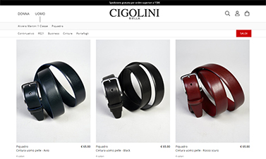 Shop Cigolini Borse | pagina interna