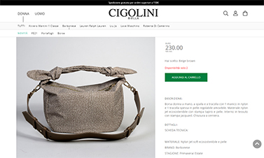 Shop Cigolini Borse | pagina interna