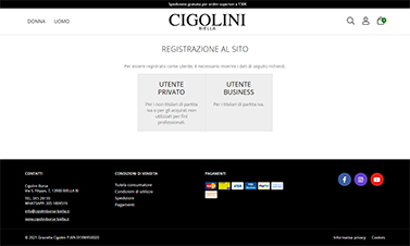 Shop Cigolini Borse | pagina interna